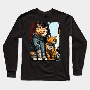 Support Your Local Street Cats Animal Pet Love Long Sleeve T-Shirt